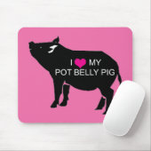 Tapis de souris de porc de ventre de pot (Avec souris)