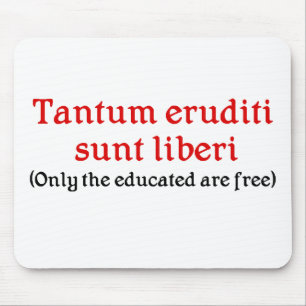 Tapis de souris de professeur de liberi de sunt