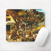 Tapis de souris de proverbes de Pieter Bruegel (Avec souris)