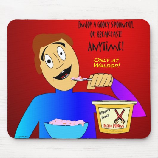 Tapis de souris de pudding de lard (Devant)