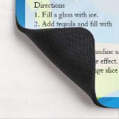 Tapis de souris de recette de Tequila Sunrise (Coin)