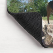 Tapis de souris de roche de beagles comportant le (Coin)