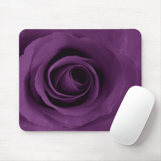 tapis de souris de rose de pourpre (Avec souris)
