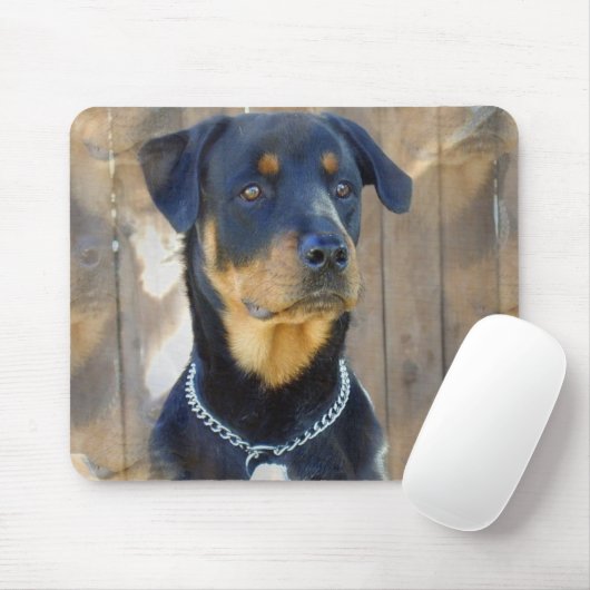 Tapis de souris de rottweiler (Avec souris)