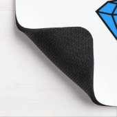 Tapis de souris de saphir de patin (Coin)