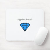 Tapis de souris de saphir de patin (Avec souris)