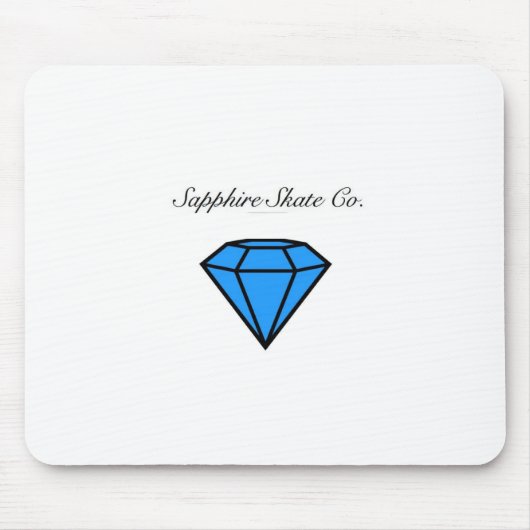 Tapis de souris de saphir de patin (Devant)