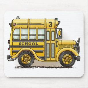 Tapis de souris de Schoolbus