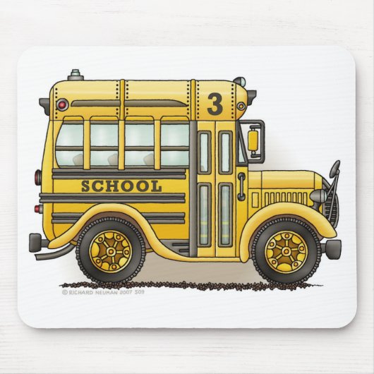 Tapis de souris de Schoolbus (Devant)