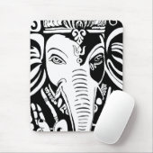 Tapis de souris de seigneur Ganesha (Avec souris)