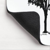Tapis de souris de silhouette d'arbre (Coin)