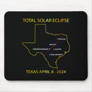 Tapis De Souris De Solar Eclipse 2024 Interactive Map Texas Eclips