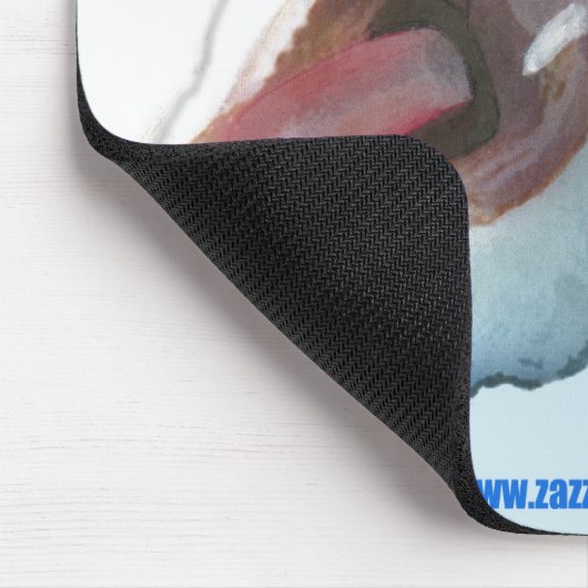 Tapis De Souris De souris bleu de Mousepad ici (Coin)