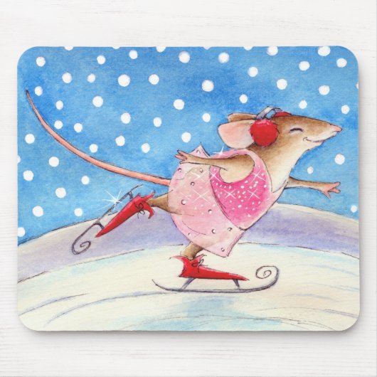 Tapis de souris de souris de patineur artistique (Devant)