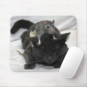 Tapis de souris de souris et de chat (Avec souris)