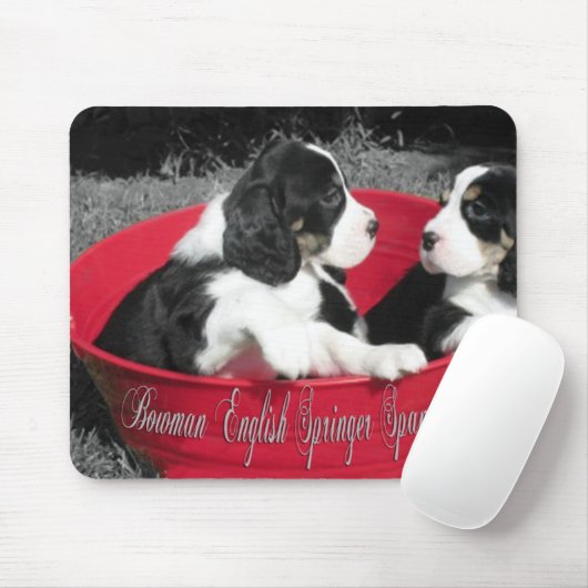 Tapis de souris de springer spaniel (Avec souris)