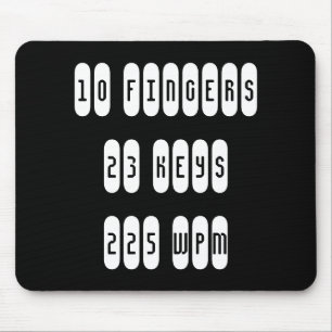 Tapis de souris de sténographe judiciaire