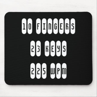 Tapis de souris de sténographe judiciaire