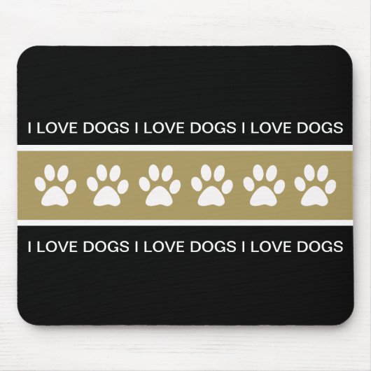 Tapis de souris de thème de chien (Devant)