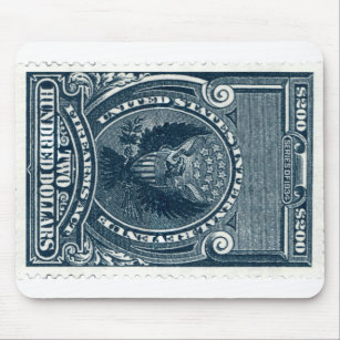 Tapis de souris de timbre d'impôts