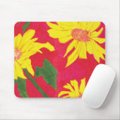 Tapis de souris de tournesol (Avec souris)