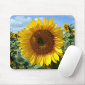 Tapis de souris de tournesol (Avec souris)