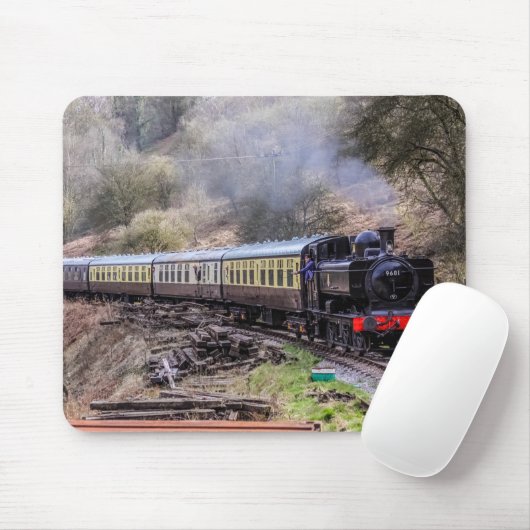 Tapis de souris de train de vapeur (Avec souris)