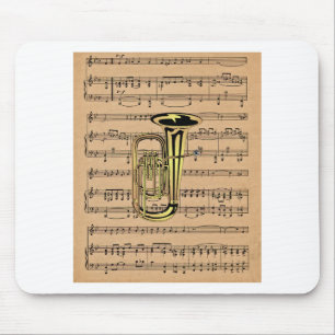 Tapis De Souris ~ de tuba avec l'arrière - plan de musique de