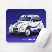 Tapis de souris de vague déferlante de Citroen 2CV (Avec souris)