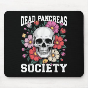 Tapis De Souris Dead Pancreas Society Diabète Squelette Humour Fun