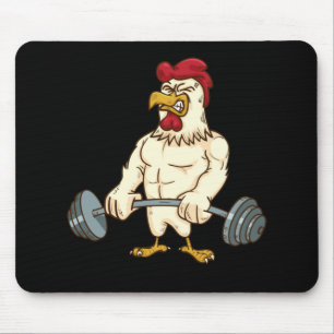 Tapis De Souris Deadlift Gym Chicken Fitness Bodybuilding