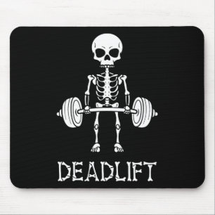 Tapis De Souris Deadlift Skeleton Gym Poids Lifing Fitne