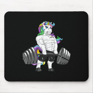Tapis De Souris Deadlift Unicorn Gym Powerlifter Bodybuilding