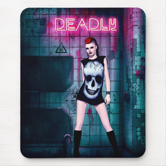 Tapis De Souris Deadly Gothic Girl (Devant)