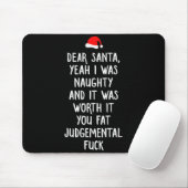 Tapis De Souris Dear Santa Funny Inappropriate Christmas (Avec souris)