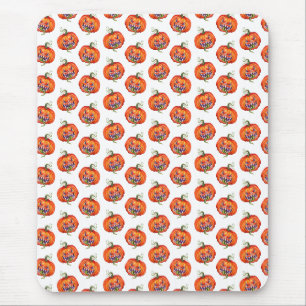 Tapis De Souris Débardeur citrouille d'Halloween effrayant