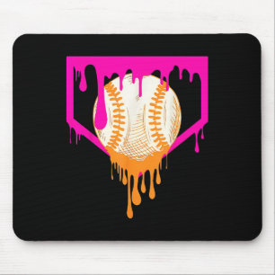 Tapis De Souris Débit De Baseball Pour Garçons Ice Cream Drip Jeun