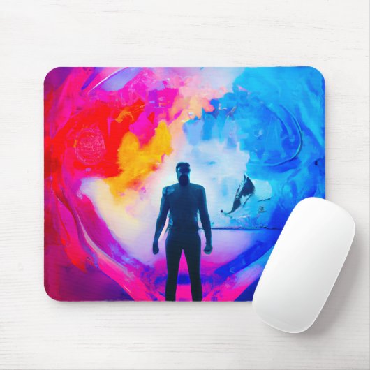 Tapis De Souris Debout dans les couleurs (Avec souris)