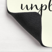 Tapis De Souris Débrancher avec le texte et le plug-in de script (Coin)