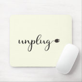 Tapis De Souris Débrancher avec le texte et le plug-in de script (Avec souris)