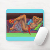 Tapis De Souris début des années 1940 Belle petite épingle (Avec souris)