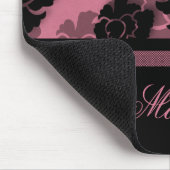 Tapis De Souris Décadence florale grineuse Mousepad, rose (Coin)
