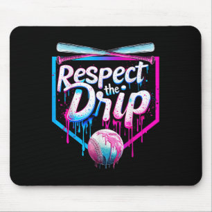 Tapis De Souris Déchets De Baseball Pour Garçons Hommes Crème Glac