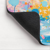 Tapis De Souris Déchets de points colorés (Coin)