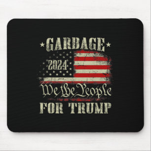 Tapis De Souris Déchets Pour Trump 2024 Drôle américain Hommes Dra