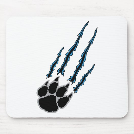 Tapis De Souris Déchirure de patte d'ours (Devant)