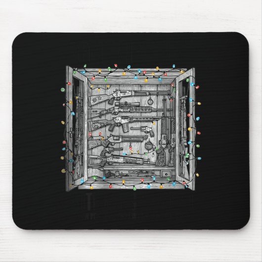 Tapis De Souris Deck The Halls With Guns & Ammo (on Back) (Devant)