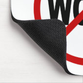 Tapis De Souris Déclaration de signe permise par travail de la (Coin)