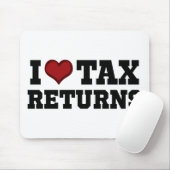 Tapis De Souris Déclaration de taxe de coeur (Avec souris)