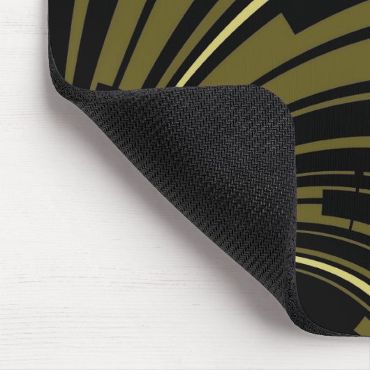Tapis De Souris Déco or noir vert Mousepad (Coin)
